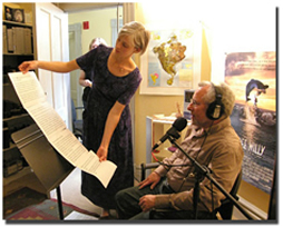 Mark Berman recording his story